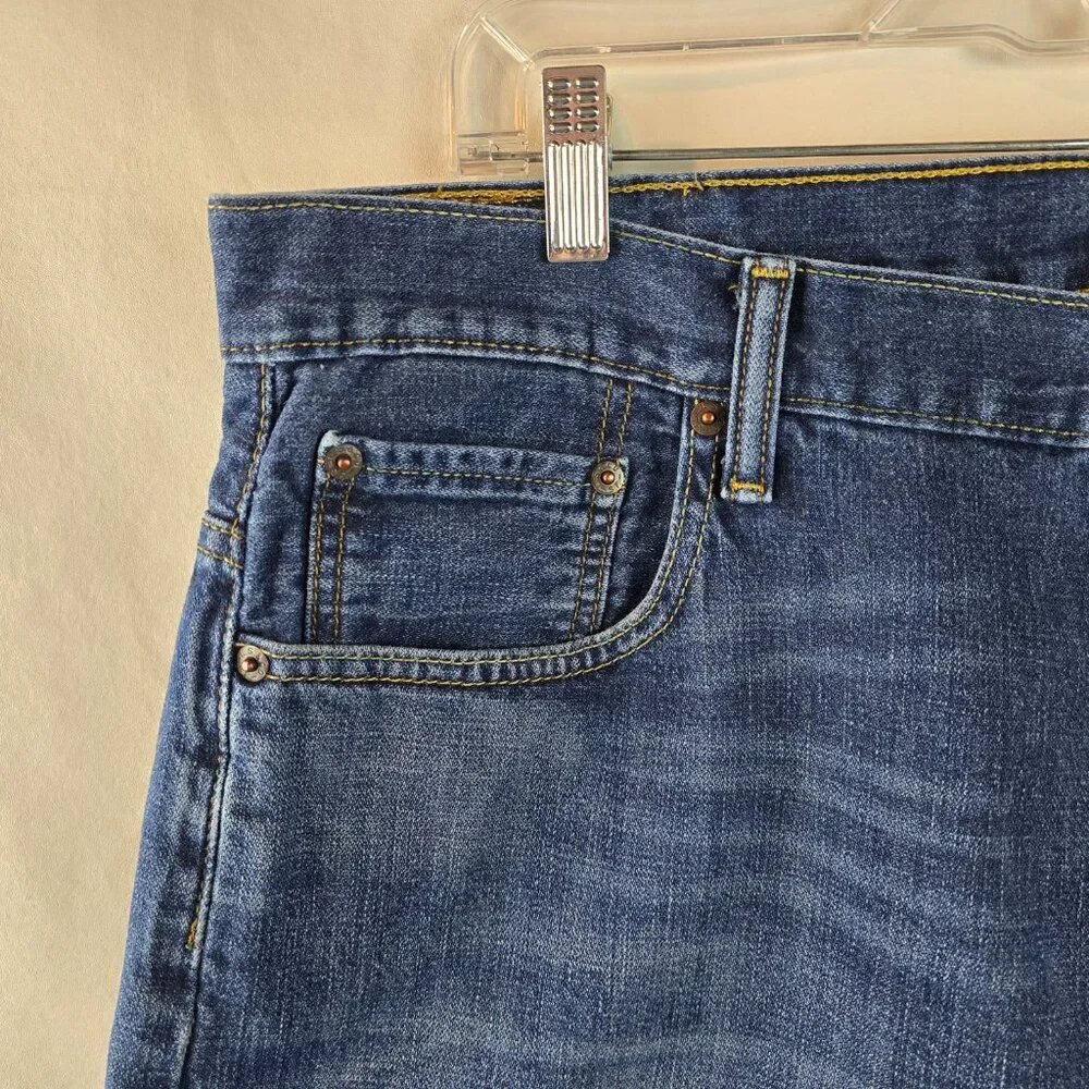 Levi's 569 Jeans Mens 38x30 Blue Dark Wash Denim  Loose Straight Baggy Skater